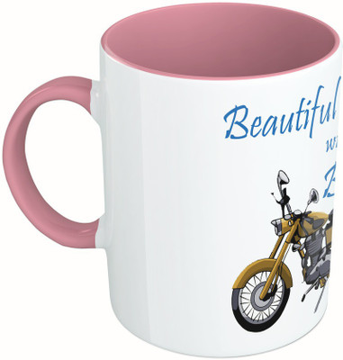 MiiCreations Printed Two Tone Pink And White Beautiful Ride With Bullet Ceramic Mug(325 ml)
MiiCreations Printed Two Tone Pink And White Beautiful Ride With Bullet Ceramic Mug(325 ml)