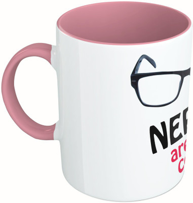 MiiCreations Printed Two Tone Pink And White Nerds Are Just Cooler Ceramic Mug(325 ml)
MiiCreations Printed Two Tone Pink And White Nerds Are Just Cooler Ceramic Mug(325 ml)