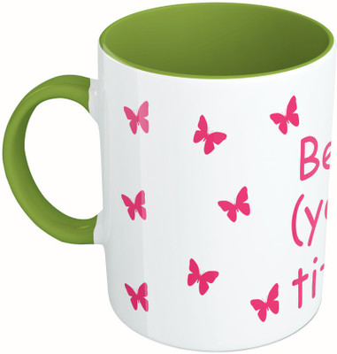 MiiCreations Printed Two Tone Green And White Beautiful Ceramic Mug(325 ml), Green;white
MiiCreations Printed Two Tone Green And White Beautiful Ceramic Mug(325 ml), Green;white