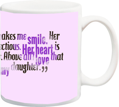 ME&YOU Gift for Husband/Wife/Girlfriend/Boyfriend/Lover;"Her Smile Makes Me Smile Love 3D printed Ceramic Mug(325 ml), Multicolor
ME&YOU Gift for Husband/Wife/Girlfriend/Boyfriend/Lover;"Her Smile Makes Me Smile Love 3D printed Ceramic Mug(325 ml), Multicolor