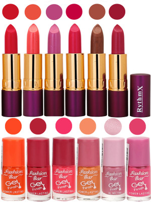 Fashion Bar Gel Nail Polish Matte Lipstick 2 in 1 Combo Pack Chilly Red,Peaches Pink,Bright Purple.Baby Pink,Brown,Purple Orange,Sheer Pink,Neon Pink,Peach,Voilet Shimmer,Rani Mazanta, Shades(Pack of 3)
Fashion Bar Gel Nail Polish Matte Lipstick 2 in 1 Combo Pack Chilly Red,Peaches Pink,Bright Purple.Baby Pink,Brown,Purple Orange,Sheer Pink,Neon Pink,Peach,Voilet Shimmer,Rani Mazanta, Shades(Pack of 3)