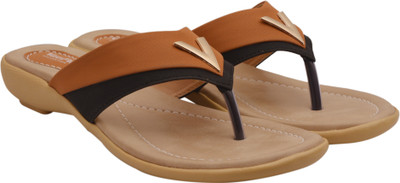 NAV PAG Women Brown Flats