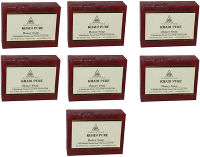 Khadi Pure Honey Soap(875 g, Pack of 7)