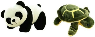 soniya Enterprises panda-35 and tortoise-35 - 33 cm(White, Black, Green), Black;green;white