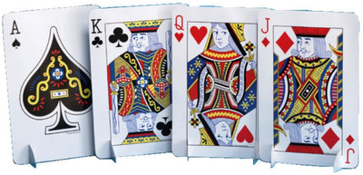 Funcart Card Night J, Q, K, A, Centerpiece(Multicolor)