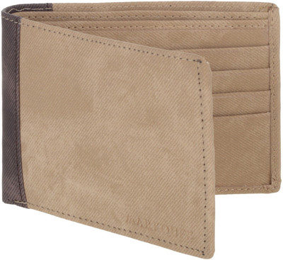 MARKQUES Men Beige Artificial Leather Wallet(8 Card Slots), Beige-20