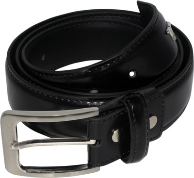 Bulchee Men Formal Black Genuine Leather Belt