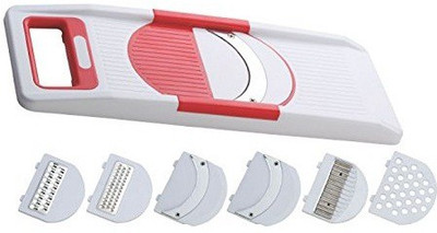 Swarish Nestwell 6 in 1 ABS Fruit Vegetable Slicer Chopper(1 Chopper), Multicolor