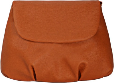 Caliberry Women Casual Tan PU Sling Bag