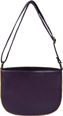 Caliberry Women Casual Purple PU Sling Bag