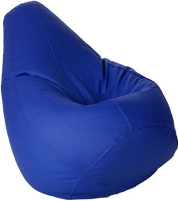 Kainaat Fashion XXL Bean Bag Cover (Without Beans)(Blue)