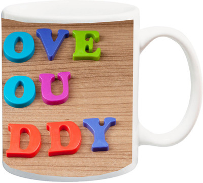 ME&YOU Gift for father/Dad;I Love You Daddy colorful All 3D printed Ceramic Mug(325 ml), Multicolor
ME&YOU Gift for father/Dad;I Love You Daddy colorful All 3D printed Ceramic Mug(325 ml), Multicolor