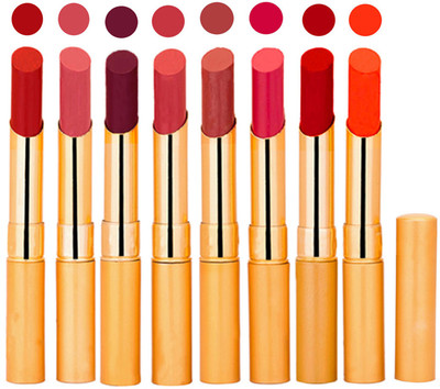 Rythmx Slim Lipstick 8 Pcs Combo Set 50(Multicolor,)