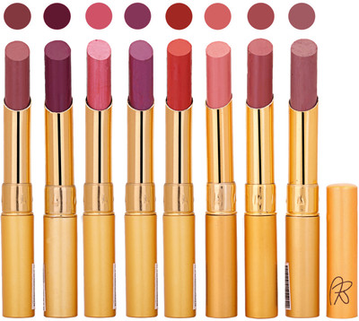 Rythmx Slim Lipstick 8 Pcs Combo Set 120(Multicolor,, 17.6 g)