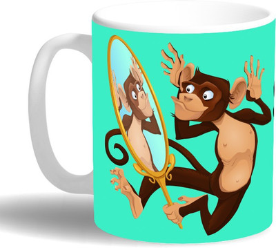PRINT OPERA Sweet Look Ceramic Mug(330 ml), Multicolor