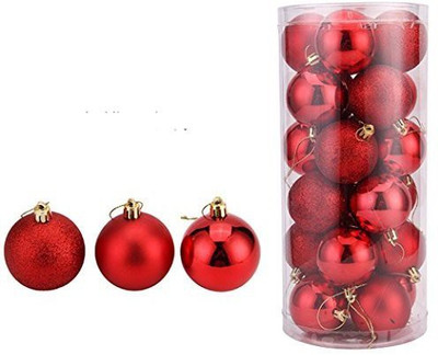 Futaba Red ChristmasTree Hanging Baubles Decoration - Red - 70 g