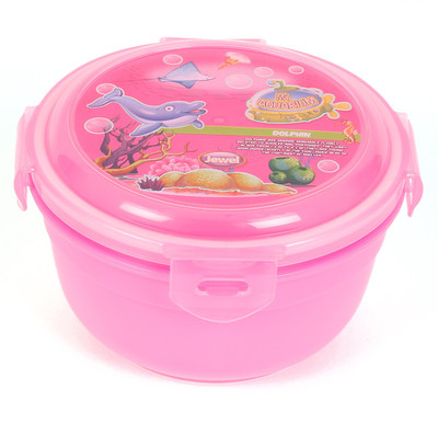 Jewel Safe Lock MY AQUARIUM Pink 1 Containers Lunch Box(650 ml)