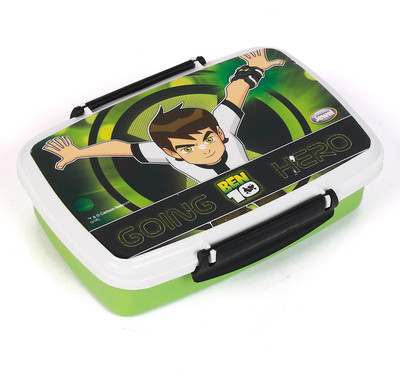 Jewel Flip Lock Ben 10 1 Containers Lunch Box(550 ml), Black