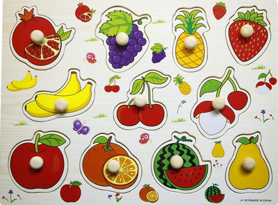 Hnt Kids wooden fruits knobbed puzzle(12 Pieces)
Hnt Kids wooden fruits knobbed puzzle(12 Pieces)