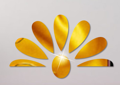 Naveed Arts Acrylic Sticker Sticker(Pack of 1, Gold