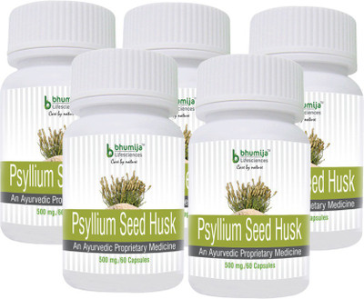 Bhumija Lifesciences Psyllium Husk (Isabgol) Capsules 60's - Relief from Constipation (Pack of Five)(300 No)
Bhumija Lifesciences Psyllium Husk (Isabgol) Capsules 60's - Relief from Constipation (Pack of Five)(300 No)