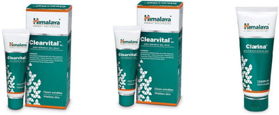 Himalaya clearvital anti wrinkle gel 60 ml and face wash 60 ml(120 ml)