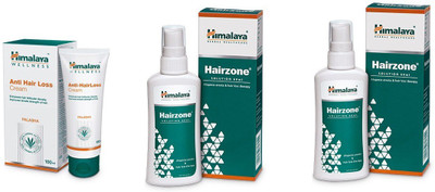 Himalaya hair zone(120ml) and hair loss cream(100ml)(Set of 3)