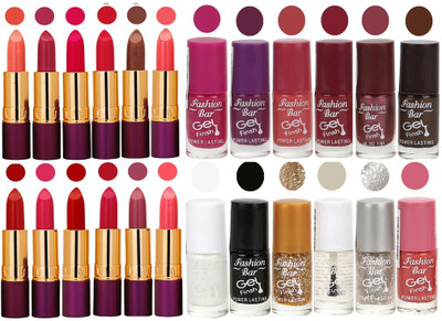 Rythmx 12 Lipstick With 12 Nail Polish Special Gift Pack Combo (24 Pcs Set)(Set of 24)
Rythmx 12 Lipstick With 12 Nail Polish Special Gift Pack Combo (24 Pcs Set)(Set of 24)