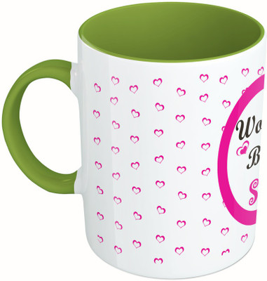 MiiCreations Printed Two Tone Green And White World's Best Sister Ceramic Mug(325 ml), Multicolor
MiiCreations Printed Two Tone Green And White World's Best Sister Ceramic Mug(325 ml), Multicolor