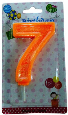 Funcart Funcart ORANGE COLOR GLITTER NUMERICAL SEVEN SHAPE CANDLE Candle(Orange, Pack of 1)
Funcart Funcart ORANGE COLOR GLITTER NUMERICAL SEVEN SHAPE CANDLE Candle(Orange, Pack of 1)