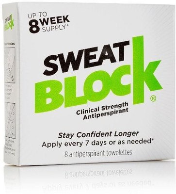 Sweatblock Antiperspirant - Clinical Strength - Reduce sweat up to 7-days per use Deodorant Cream - For Men & Women(100 g, Pack of 8)
Sweatblock Antiperspirant - Clinical Strength - Reduce sweat up to 7-days per use Deodorant Cream - For Men & Women(100 g, Pack of 8)