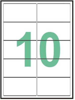 Desmat A4 sheet 10 label and sticker Self-adhesive Paper Label(White)
