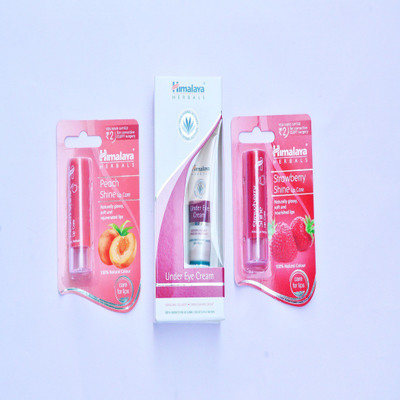 Himalaya lips and under eye set Combo Set(Set of 3)