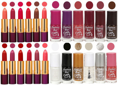 Rythmx 12 Lipstick With 12 Nail Polish Special Gift Pack Combo (24 Pcs Set)(Set of 24)
Rythmx 12 Lipstick With 12 Nail Polish Special Gift Pack Combo (24 Pcs Set)(Set of 24)