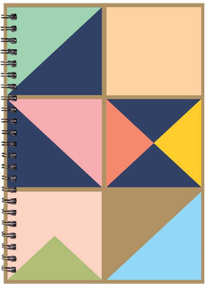 Paper Plane Design A5 Notebook(Paper Plane Design, Multicolor)