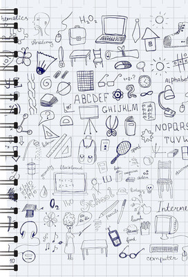 Paper Plane Design A4 Notebook(Paper Plane Design, Multicolor)