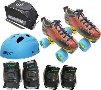 Jaspo Hail Stone Intact Shoe Skate combo Foot length 23.5 cms Size : 3 UK ( Age group 9-10 years) Skating Kit
Jaspo Hail Stone Intact Shoe Skate combo Foot length 23.5 cms Size : 3 UK ( Age group 9-10 years) Skating Kit