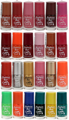 Fashion Bar Unique color Gel Nail Polish in Incredible Value (Pack of 24 Pcs) Multicolor,(Pack of 24)
Fashion Bar Unique color Gel Nail Polish in Incredible Value (Pack of 24 Pcs) Multicolor,(Pack of 24)