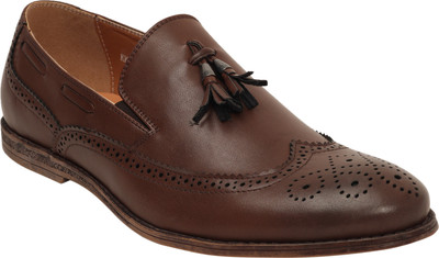 Alpacas Formal Loafers For Men(Brown