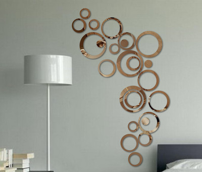 Naveed Arts Acrylic Sticker Sticker(Pack of 1, Bronze