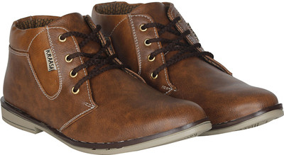 Kraasa Corporate Corporate Casuals For Men(Brown
