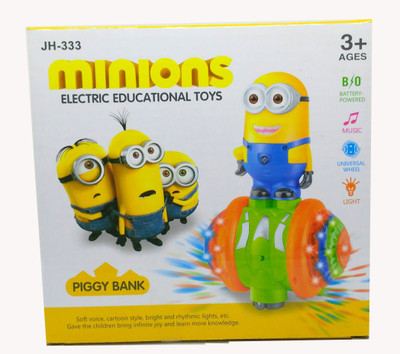 HALO NATION Piggy Bank MINIONS Electric Educational Toy Coin Bank(Yellow)