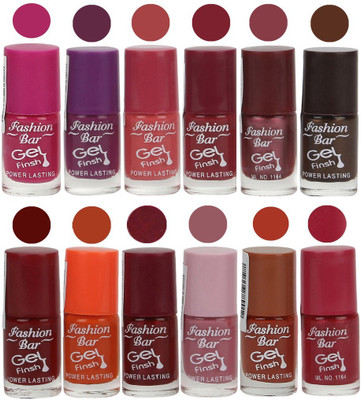 Fashion Bar Unique color Gel Nail Polish in Incredible Value (Pack of 12 Pcs) Mazanta Pink,Purple,Pearl Pink,Mauve,Shimmer Light Voilet,Dark Brown,Deep Red,Frosty Orange,Mauvish Red,Voilet,Rich Brown,Deep Pink(Pack of 12)
Fashion Bar Unique color Gel Nail Polish in Incredible Value (Pack of 12 Pcs) Mazanta Pink,Purple,Pearl Pink,Mauve,Shimmer Light Voilet,Dark Brown,Deep Red,Frosty Orange,Mauvish Red,Voilet,Rich Brown,Deep Pink(Pack of 12)