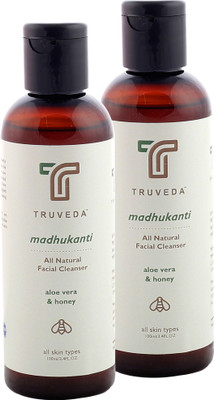 Truveda Ayurvedic Facial Cleanser (Honey & Aloevera) - Madhukanti - Pack of 2 - 200ml Face Wash(200 ml)
Truveda Ayurvedic Facial Cleanser (Honey & Aloevera) - Madhukanti - Pack of 2 - 200ml Face Wash(200 ml)