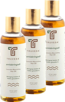 Truveda Ayurvedic Hair Oil (Lavender) - Amlabringadi - 300ml Hair Oil(300 ml)