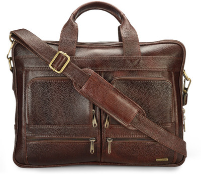 Teakwood 15 inch Laptop Messenger Bag(Brown)