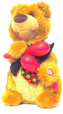HALO NATION Funny Bear Plush Toy Musical Battery Operated Dancing and instrument playing Soft Toy - 30 cm(Brown)
HALO NATION Funny Bear Plush Toy Musical Battery Operated Dancing and instrument playing Soft Toy - 30 cm(Brown)
