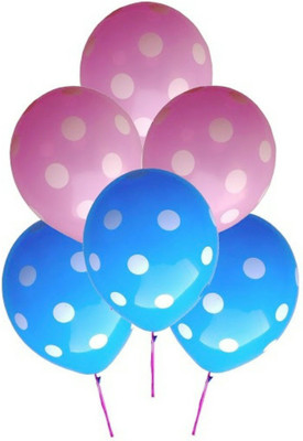 PartyballoonsHK Solid Polka Dot Blue & Pink Birthday Party Balloon(Blue, Pink, Pack of 30)
PartyballoonsHK Solid Polka Dot Blue & Pink Birthday Party Balloon(Blue, Pink, Pack of 30)