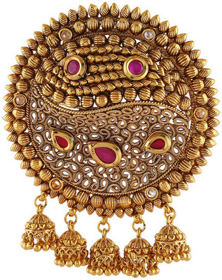 Anuradha Art Traditional Look Hair Pin(Pink, Gold)