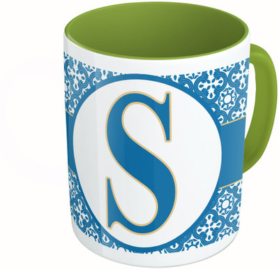 MiiCreations Printed Two Tone Green And White Alphabet Letter "S" Ceramic Mug(325 ml)
MiiCreations Printed Two Tone Green And White Alphabet Letter "S" Ceramic Mug(325 ml)